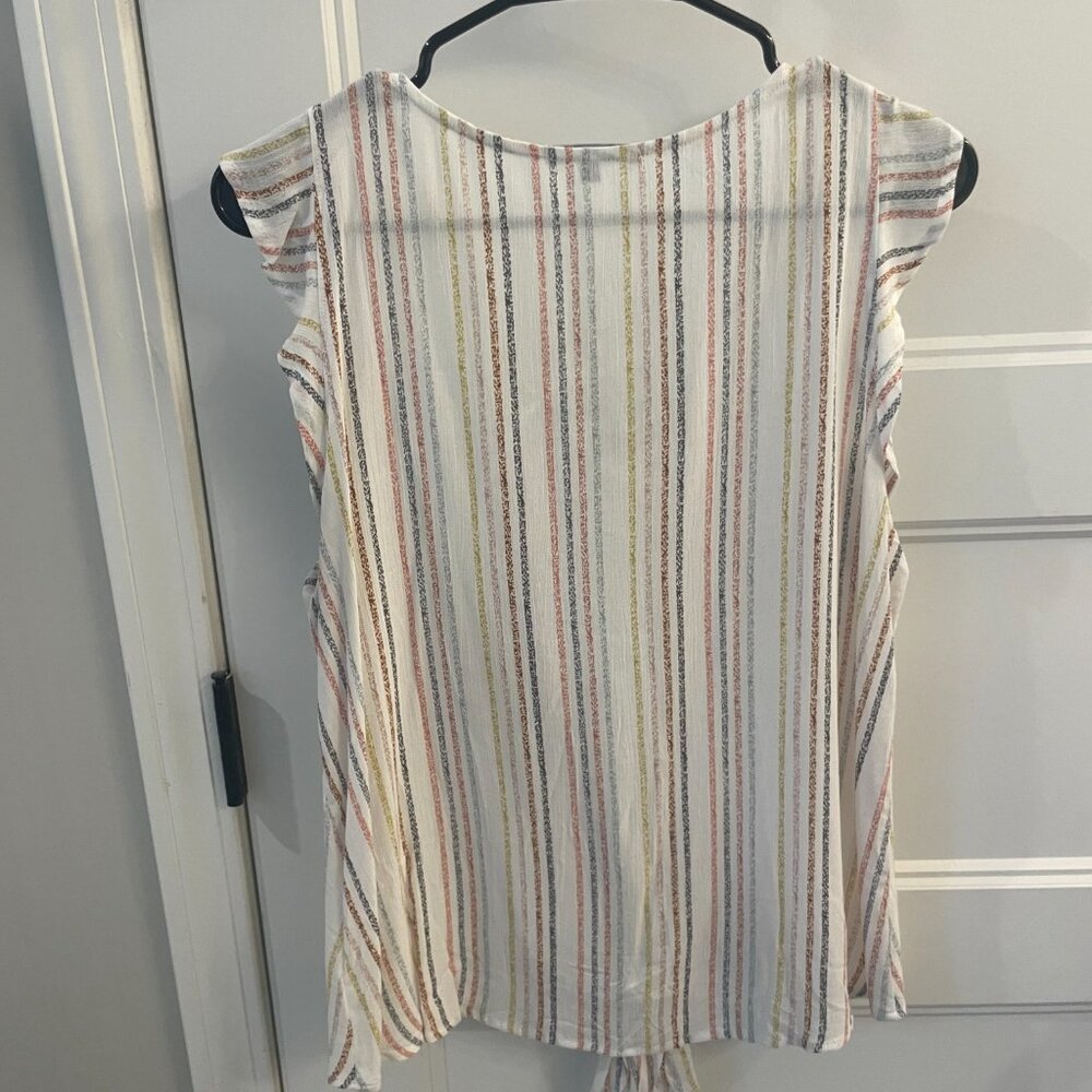 West Kei front tie multi colored top - Picture 4 of 4